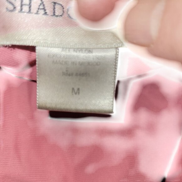 Shadowline Womens Pink Nightgown W/ Rose‎ Embroidery & Flowy Short Sleeves - Picture 6 of 6